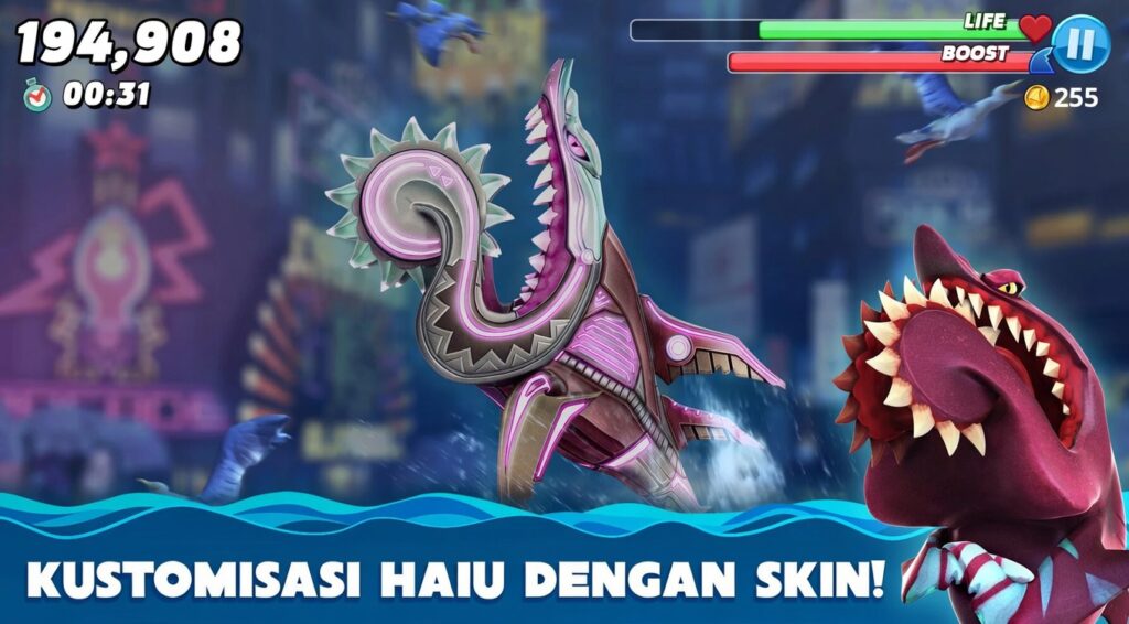 Download Hungry Shark World MOD APK 7.6.6 (Uang & Permata Tanpa Batas) Hungry Shark World MOD