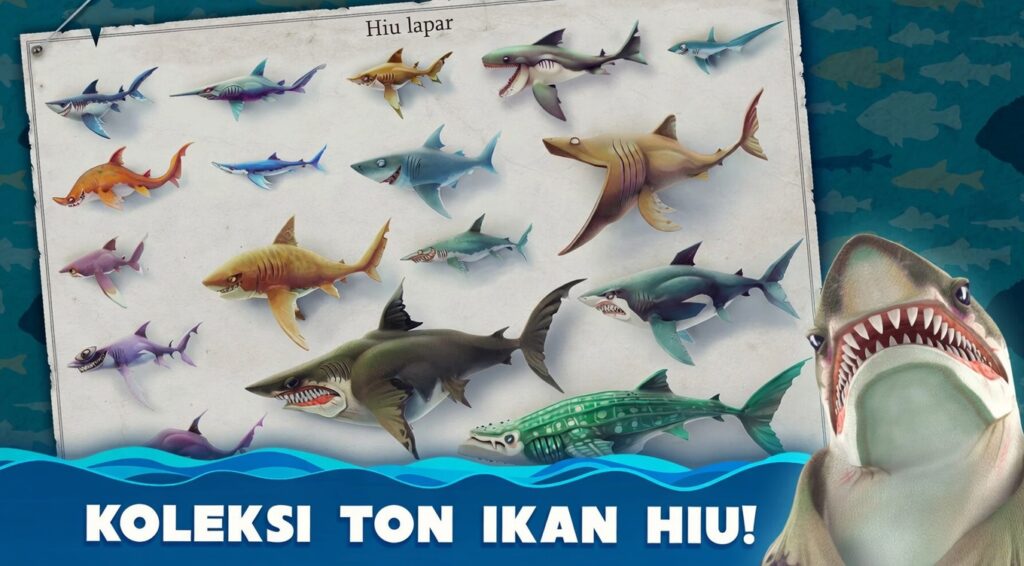 Download Hungry Shark World MOD APK 7.6.6 (Uang & Permata Tanpa Batas) Hancurkan dan Makan Semua yang Ada