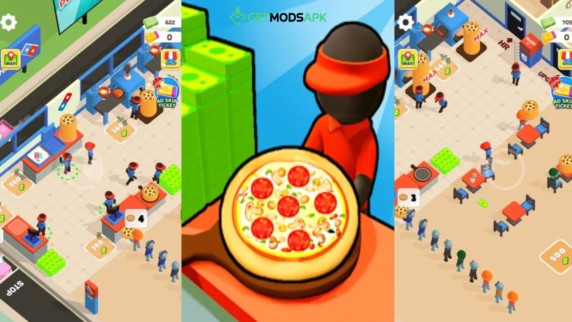 Download Pizza Ready Mod APK (Unlimited Money Dan Gems) v55.5.0 Gameplay Pizza Ready Mod APK Yang Santai