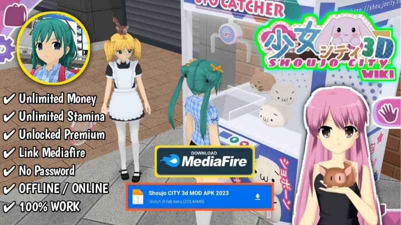 Unduh Shoujo City Mod APK (Unlimited Money) V1.18.1 Terbaru Fitur MOD Shoujo City MOD APK