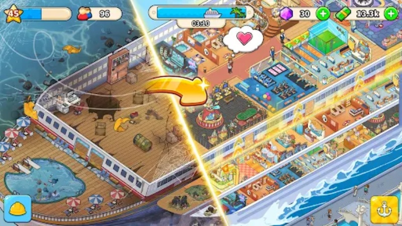 Download My Cruise MOD APK (Berlian Tanpa Batas, Tanpa Iklan) v1.10.0 Menentukan Perjalanan ke Berbagai Destinasi